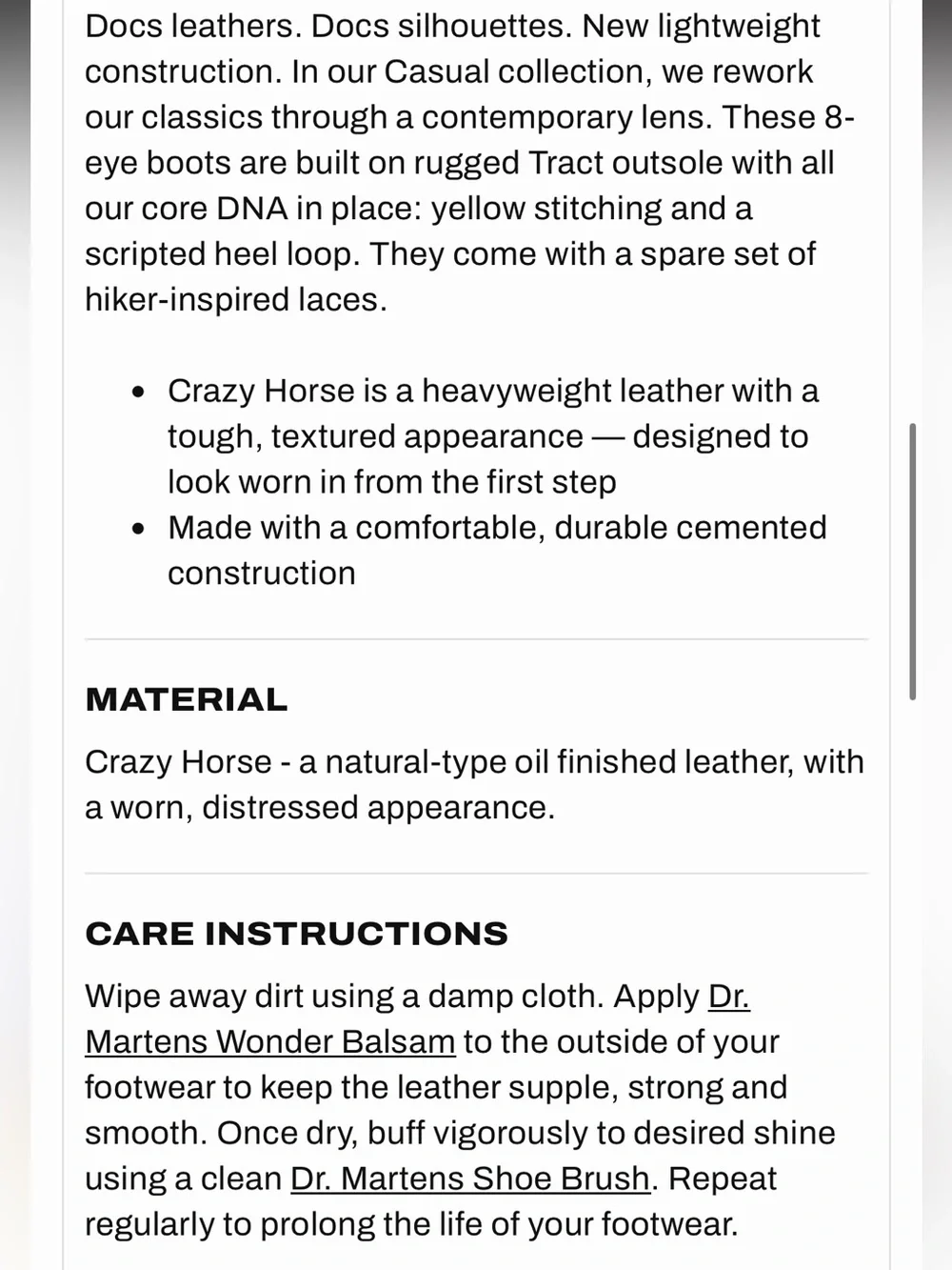 Dr. Martens sturdy crazy